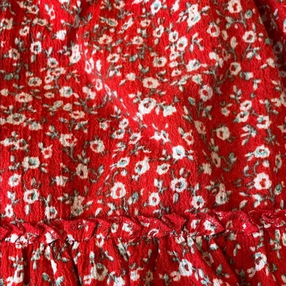 Next Floral Red Skirt size 7 yrs
